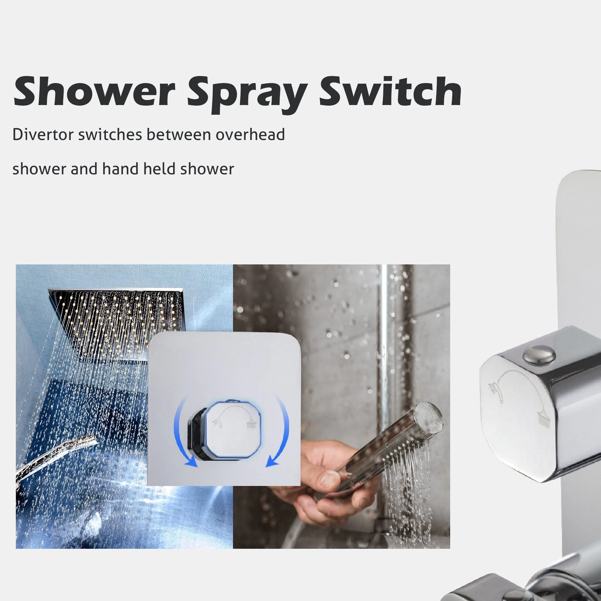 Clearance - VIVA Shower Bath Mixer with Divertor - Image 5