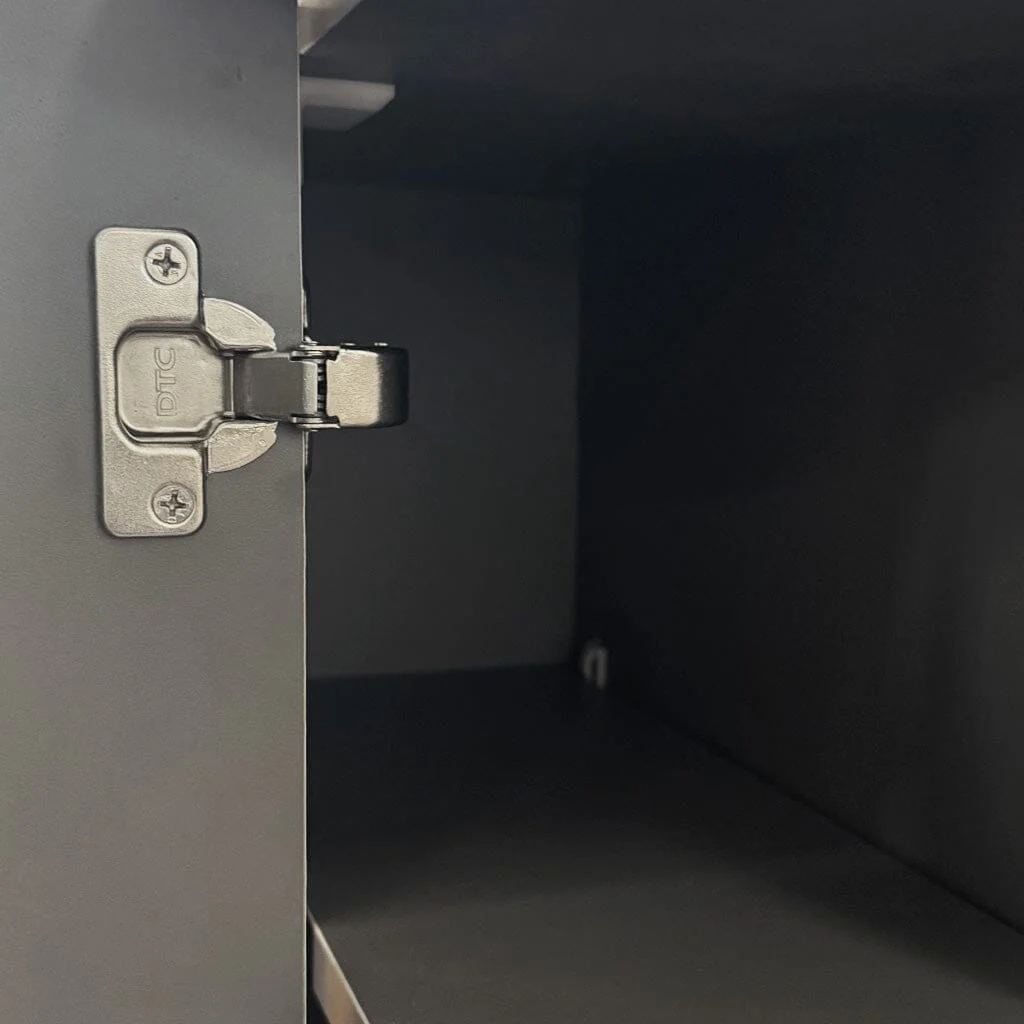 Clearance - York 600mm Curved Wall Hung Bathroom Vanity Timber - Image 4